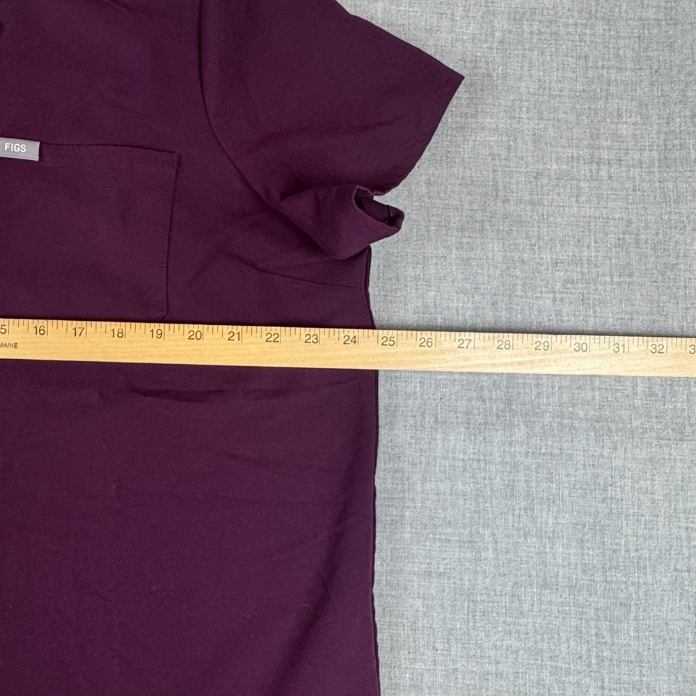FIGS Maternity Scrub Set Womens Large Purple Jogger Pants Top Pockets Workwear - Picture 6 of 16